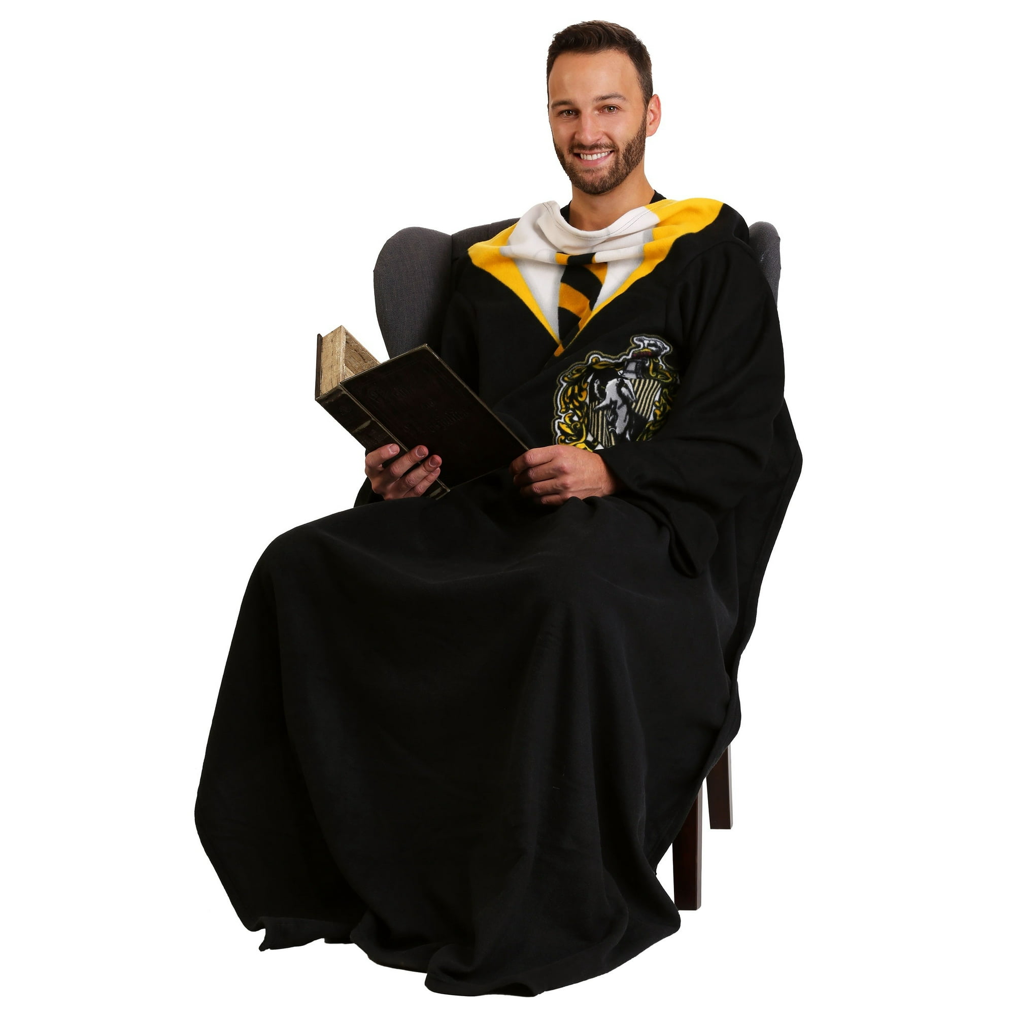The Northwest Company Hufflepuff Harry Potter Comfy Throw Black Standard