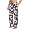 thumbnail image 2 of Xecao Leaves Flower Men's Straight Lounge Pajama Pants: The Ultimate in Comfortable Sleepwear, 2 of 9
