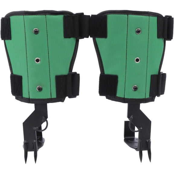 Tree Climbing Spike Set Tool with Adjustable Safety Harness Belt Lanyard Straps Carabiner Rope Non-Slip Pedal Gear for Outdoor Fruit Pick Hunting Observation Jungle Survival