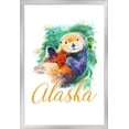 thumbnail image 1 of Alaska - Sea Otter - Watercolor - Lantern Press Artwork (24x36 Giclee Art Print, Gallery Framed, Silver Wood), 1 of 1