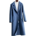 thumbnail image 1 of Maydear Women's Autumn Woolen Coat, Medium-length Style Tailored Collar Double-Faced Wool Coat, 1 of 4