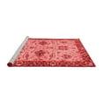 thumbnail image 2 of Ahgly Company Machine Washable Indoor Round Oriental Red Traditional Area Rugs, 4' Round, 2 of 4