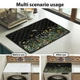 thumbnail image 7 of ZIATUBLES Washer and Dryer Top Protcetor Mat Water Resistant Washing Machine Top Dust Cover Pad for Laundry Room Kitchen Home Decor Accessories, 24 x 19.7 Inch, Floral Butterfly Dragonfly Shine, 7 of 7