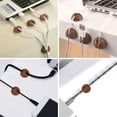 thumbnail image 5 of Minzimin 8 Pack Adhesive Cable Clips, Cable Cord Holder Organizer Management System for Desk, Wire Clips for All Your Computer, Electrical, Charging or Mouse Cord, Coffee, 5 of 6