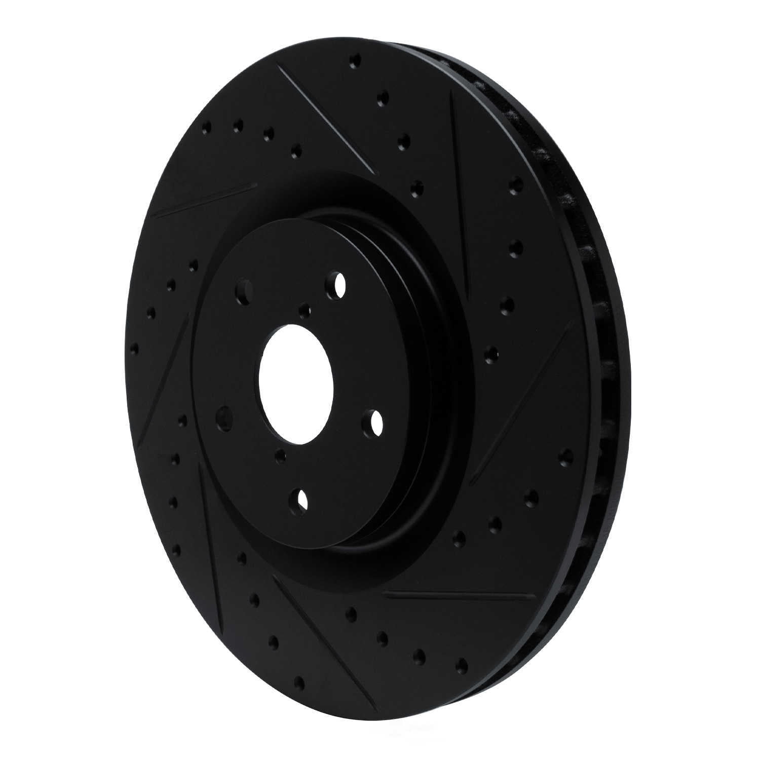 Dynamic Friction Company 633-13043R DFC Brake Rotor - Drilled And Slotted - Black
