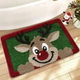 thumbnail image 4 of Bathroom Rugs, Cebalnir Christmas Rug with Reindeer Cute Bath Mat Xmas Elk Washable Kitchen Rugs for Living Room and Bedroom Non Slip 15.75x23.62in, 4 of 6