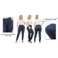 thumbnail image 3 of Jack David Womens Plus Size blue cargo Stretch Skinny Leg twill Jean Pants, 3 of 5