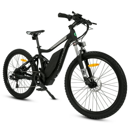 ECOTRIC MTB Horst-Link Electric Bike Adult 750W Tornado Full Suspension Mountain Bicycle 48V 12AH Battery 26" Four Bar Linkage E-Bike SAMSUNG Cell Beach Snow Central Shock Absorber