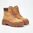 thumbnail image 5 of Yolanda Zula Lace-up Combat Boots Ankle Bootie for Women-Water-Resistant Side Zip Platform Lug Sole Boots, 5 of 7