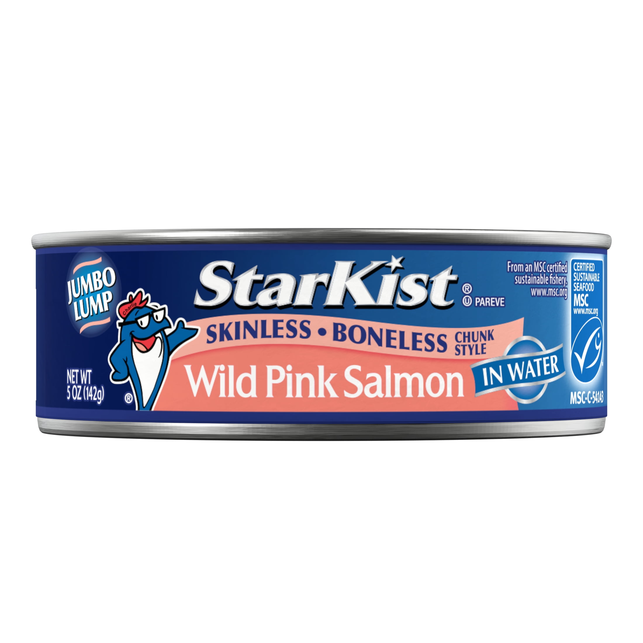 (3 pack) StarKist Jumbo Lump Wild Caught Skinless and Boneless Pink Salmon, 19g Protein, 5 oz Can