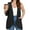 A1-Black, variant on SHOWMALL Women's Plus Size Boleros Sleeveless High Low Hem Draped Light Gray 1X Relaxed Fit Open Front Lightweight Jacket with Pockets Spring Summer Fall Layering Essential