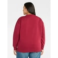 thumbnail image 3 of Terra & Sky Women's Plus Graphic Sweatshirt, Rolling Stones, Sizes 0X-4X, 3 of 5