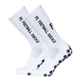 thumbnail image 1 of Tignapoo 2-Pack Dotted Soccer Socks in White, Black, Red, or Blue - Polyester Fiber, Sizes 39-46, Lightweight & Durable, 1 of 6