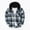 Blue, variant on DAFPZW Flannel Jacket for Men Quilted Lined Shacket Long Sleeve Button Down Hoodies Shirt Jackets