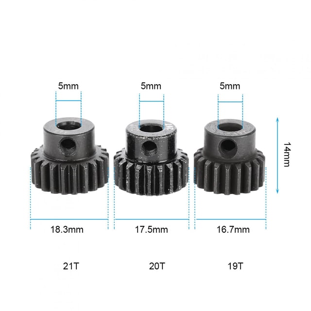 Engranajes de piñón de Motor JadeshayMX 32DP 5 mm 13-15T 16-18T 19-21T Juego Combinado para Coche RC