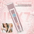 thumbnail image 5 of 2 in 1 Bikini Trimmer for Women: Electric Razor with Dual Heads for Bikini Underarm Leg Arm Body Face Facial - Wet & Dry Use Body Hair Trimmer, Pink, 5 of 7