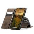 thumbnail image 2 of SaniMore Case for iPhone 14 Pro 6.1" 2022, Premium PU Leather Magnetic Cover Card Slots Cash Pocket Flip Kickstand Shockproof TPU Shell Full Protective Business Retro Case for iPhone 14 Pro, Coffee, 2 of 12