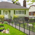 thumbnail image 6 of Wisfor 5 Metal Panel Garden Fence Pet Dog Playpens Edging Fencing with Lockable Gate, 23.6x43.3inch, 6 of 13