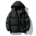 thumbnail image 7 of Zimjoy Mens Winter Jackets with Hood Thick Warm Puffer Jacket Men Big and Tall Midweight Down Coat Travel Ski Hooded Coat, Black M, 7 of 7
