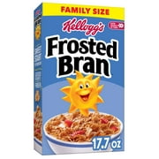 Kellogg's Frosted Bran Original Breakfast Cereal, Family Size, 17.7 oz Box