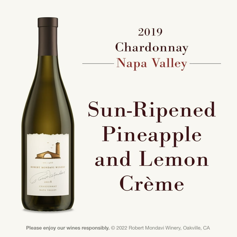 Robert Mondavi Winery Napa Valley Chardonnay White Wine, 750