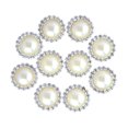 thumbnail image 1 of OULII 10Pcs Rhinestone Buttons Alloy Flatback for Stylish Clothes and Hair Accessory, 1 of 6