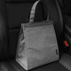 thumbnail image 2 of Bolsa de almuerzo para mujeres, hombres y niños, bolsa de mano aislada, lonchera aislada para la escuela o viajes (gris con velcro), 2 of 5