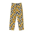 thumbnail image 2 of Vsdgher Cow Print Sunflower Print Mens Pajama Pants Sleep & Lounge Pants, PJ Bottoms With elastic waistb and Pockets, 2 of 5