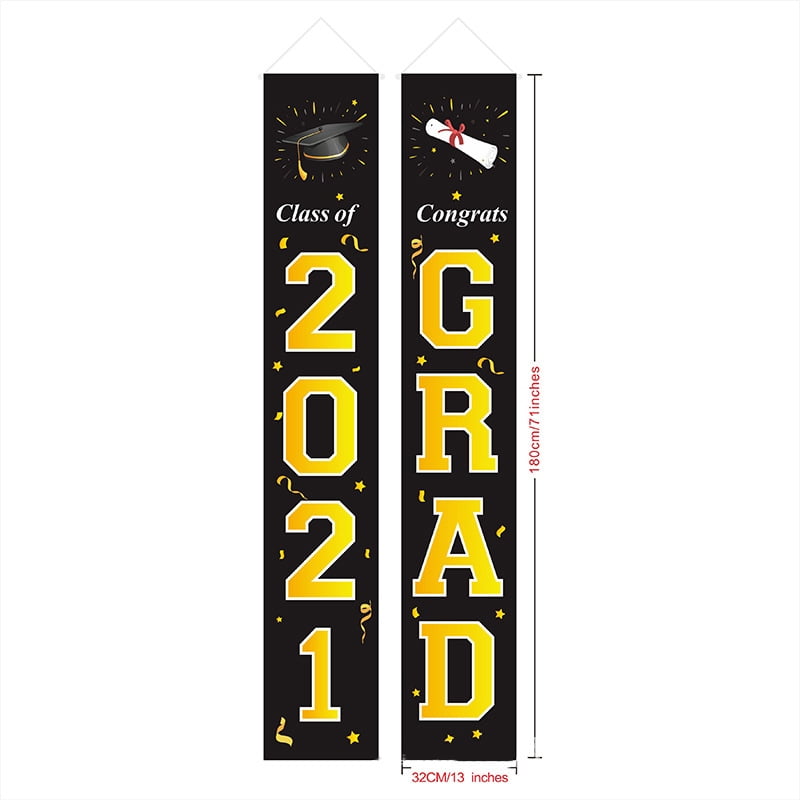 Karcher 2/3Pcs 2021 Graduation We Are So Proud Of You Banners Hanging ...