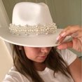 thumbnail image 4 of Sombrero Fedora de Cachemira para Mujer Sunnimix Blanco, 4 of 8