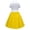 Yellow, variant on Girls Iconic 1950s Poodle Dress for Kids Retro 50s Sock Hop with Polka Dot Detail Children's Vintage Rockabilly Party Dress High-End Performance Gown for School Shows