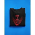thumbnail image 3 of Rock N Roll Guitar Sweatshirt Men -SPIdeals Designs, Male Large, 3 of 7