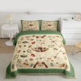 thumbnail image 2 of Homewish Boys Girls Animal Moth Ladybug Dragonfly Full Size Comforter Sets 3-Piece,Botanical Floral Mushroom Bedding Comforter Set,Retro Vintage Aesthetic Lightweight Bedding Sets, 2 of 8