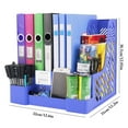 thumbnail image 2 of Magazine File Holder Hollow Sturdy Vertical Desk Organizer Desktop Folder Holder, 2 of 10