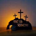 thumbnail image 2 of Happy Easter Day 2023! WJSXC Easter Decorations Empty Tomb | He Is Risen | Religious Easter Scene Decor,Easter Resurrection Scene OR, 2 of 6