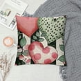 thumbnail image 2 of PHYHOO Hello Valentine Love You More Eucalyptus Leaves Pink Throw Pillow Covers, Buffalo Plaid Stripes Love Hearts Cushion Case Decoration for Sofa Couch, 2 of 5