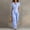 Light Blue, variant on Women's 2 Piece Set, Round Neck Sleeveless Blouse with Loose Pocket Pants, Casual Linen Summer Outfit for Beach or Daily, 2026 New Limited-time Offer