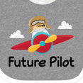 thumbnail image 4 of Inktastic Future Pilot Airplane Boys Baby Bib, 4 of 4