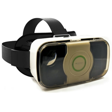 Arc® 3D VR Box Headset Kit Virtual Reality Glasses Movies & Games Gold
