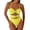 Yellow-A, variant on Daiosportswear Women's Bandeau Style Swimsuit, Halter Neck Bathing Suit with Starfish Details Yellow-A XL(XL)