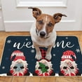 thumbnail image 3 of 1PCS Christmas Decoration Doormat Farmhouse Happy Doormat Christmas Doormat Autumn Indoor Floor Mat Low Profile Entrance Rug Autumn Holiday Mat Christmas Non Visual Area Rugs for Living Room, 3 of 4