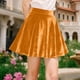 thumbnail image 1 of Falda Zhongda de terciopelo dorado para niños, falda de media longitud, falda para niñas, falda corta con cintura elástica para niñas, falda de poliéster para niñas, 1 of 9