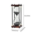 thumbnail image 3 of LEHOZIHEQ Glass Hourglass Timer, 30 Minutes Hourglass Sand Timer, for Ornament Decoration Xmas New Year Birthday Tea Coffee Table Book Shelf Hourglass Timer, 3 of 7