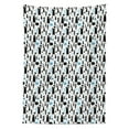 thumbnail image 3 of Ambesonne Bear Tablecloth Rectangular Table Cover, Modern Forest Animals Joy, 60"x84", Pale Blue Black White, 3 of 4