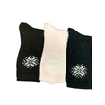 thumbnail image 5 of Sierra Socks Women's Snowflake Pattern Soft Acrylic Crew Socks W7111S (Black, Fits Shoe Size 4-10, Socks Size 9-11), 5 of 6