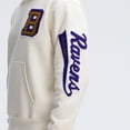 thumbnail image 7 of Fanatics Oatmeal Baltimore Ravens IconicFleece Letterman Hoodie, 7 of 7