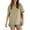 Beige, variant on Patlollav Womens Tshirts Under $10, Womens Casual Short Sleeve T-Shirt Solid Color Hem Split Front Short Back Length Round Neck Tops