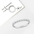 thumbnail image 6 of Created Forever Women's 1/3 Carat T.G.W. Lab Created Diamond Platinum Plated Sterling Silver Semi-Eternity Ring, 6 of 11