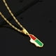 thumbnail image 4 of Minnieouse Collar de mapa de Madagascar de primera calidad de acero, bandera nacional única, collares con colgante de bandera de mapa de Ropa, zapatos y accesorios Miscelánea Plata, 4 of 6