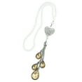 thumbnail image 1 of Unique Bargains 1pcs Car Accessories Heart Pattern Rhinestone Car Rear View Mirror Charms for Cars Decor Ornament Gold Tone, 1 of 6